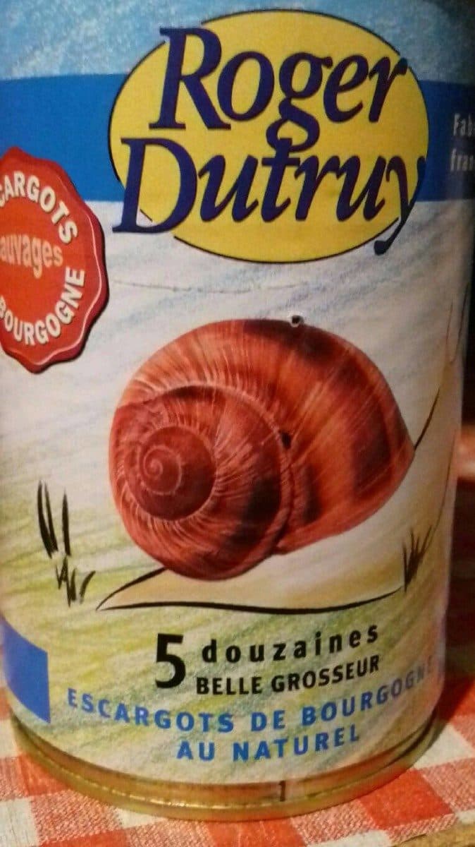 Roger Dutruy Dutruy, Escargots de bourgogne 5 douzaines, la boite packshot