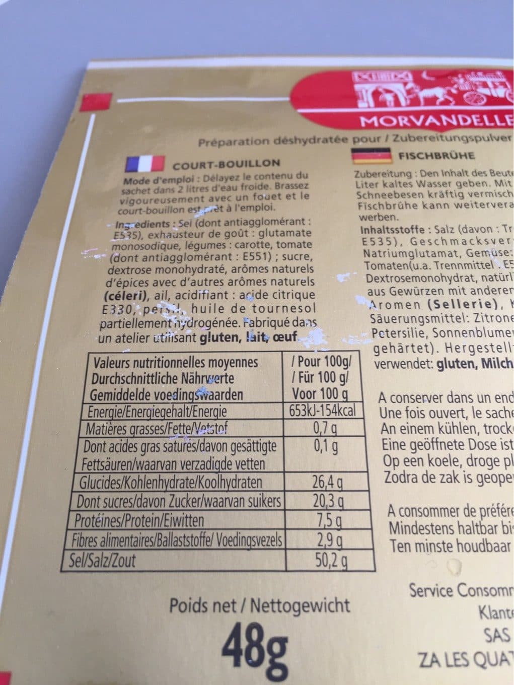 Morvandelles Court Bouillon Express packshot