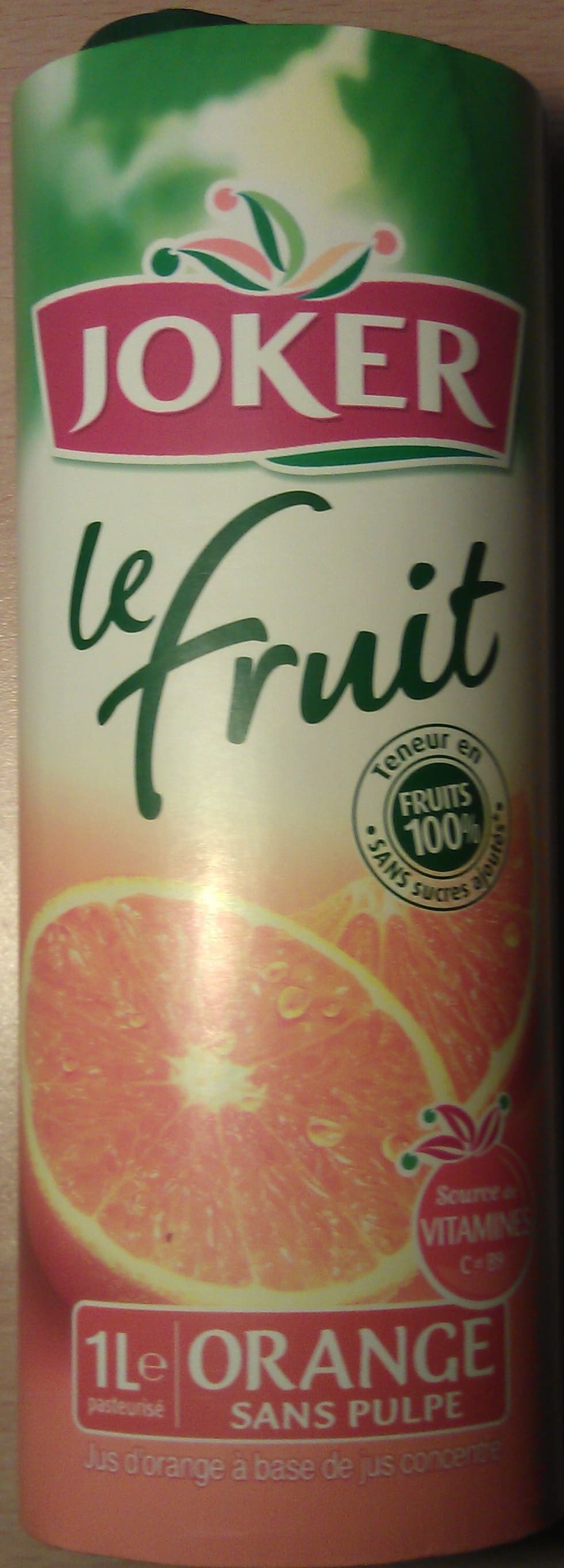 Eckes Granini Le Fruit Orange sans Pulpe packshot