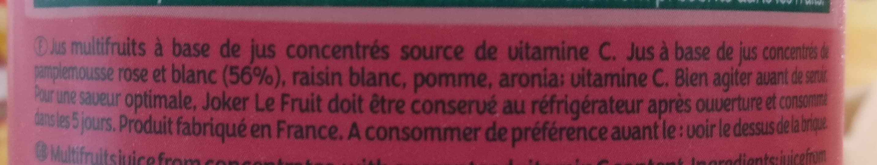 Joker Le Fruit Pamplemousse packshot