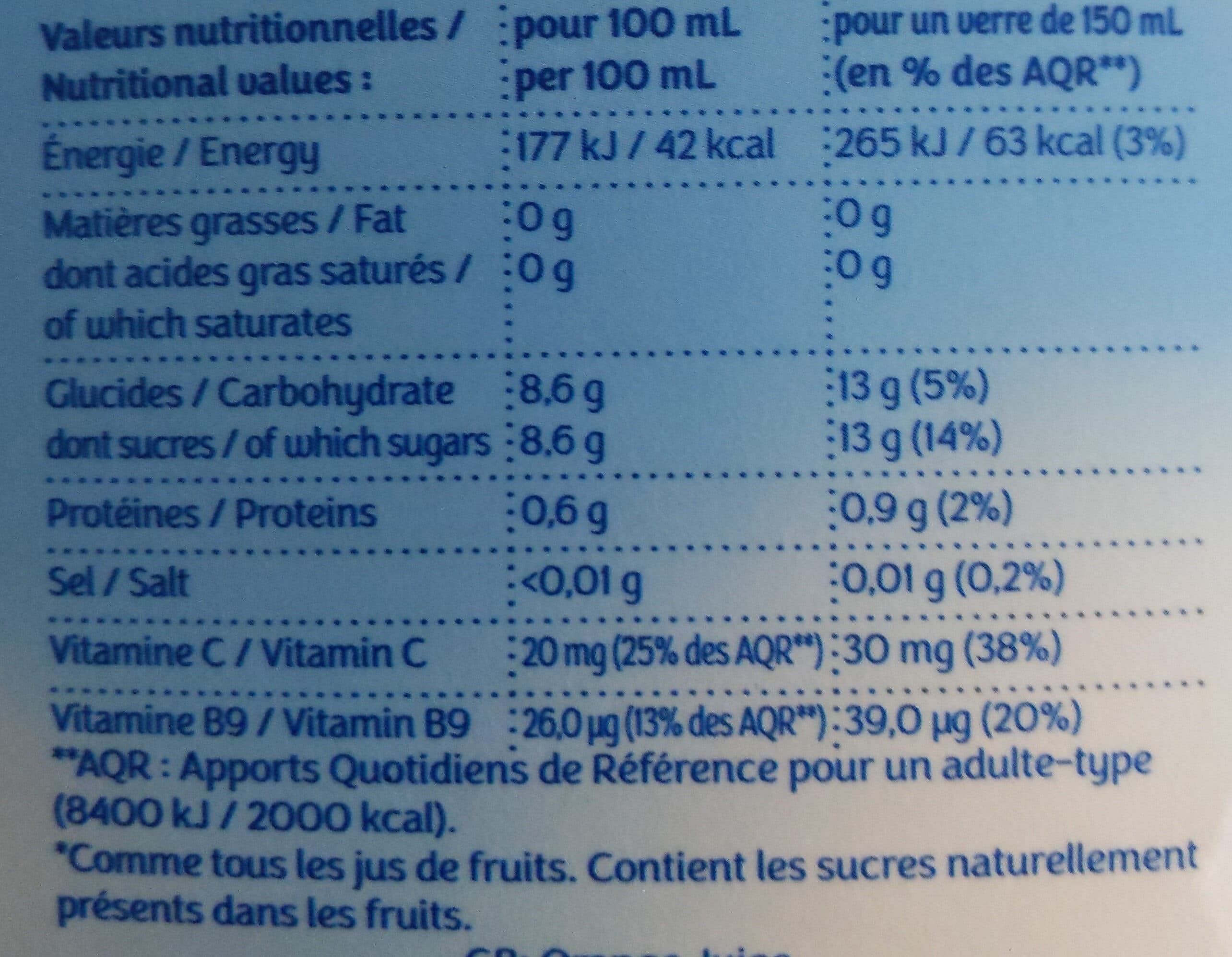 Joker PUR JUS Orange sans pulpe packshot