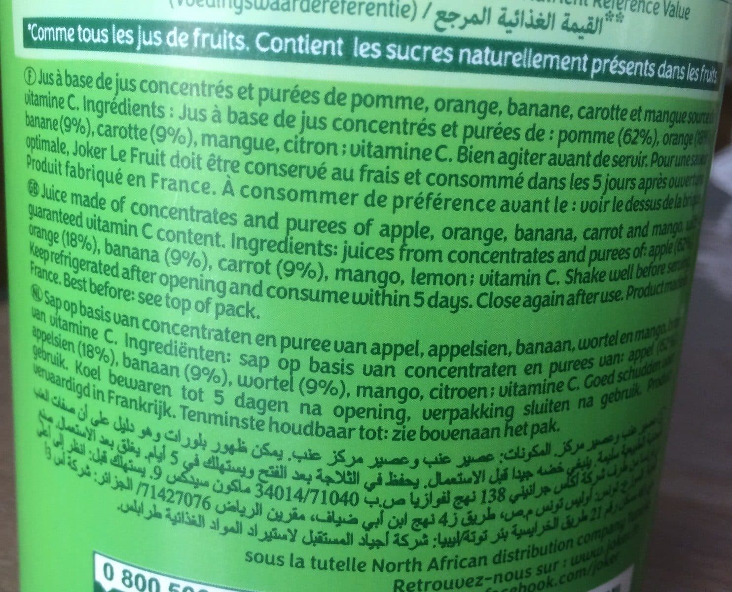 Open Food Facts Le Fruit packshot