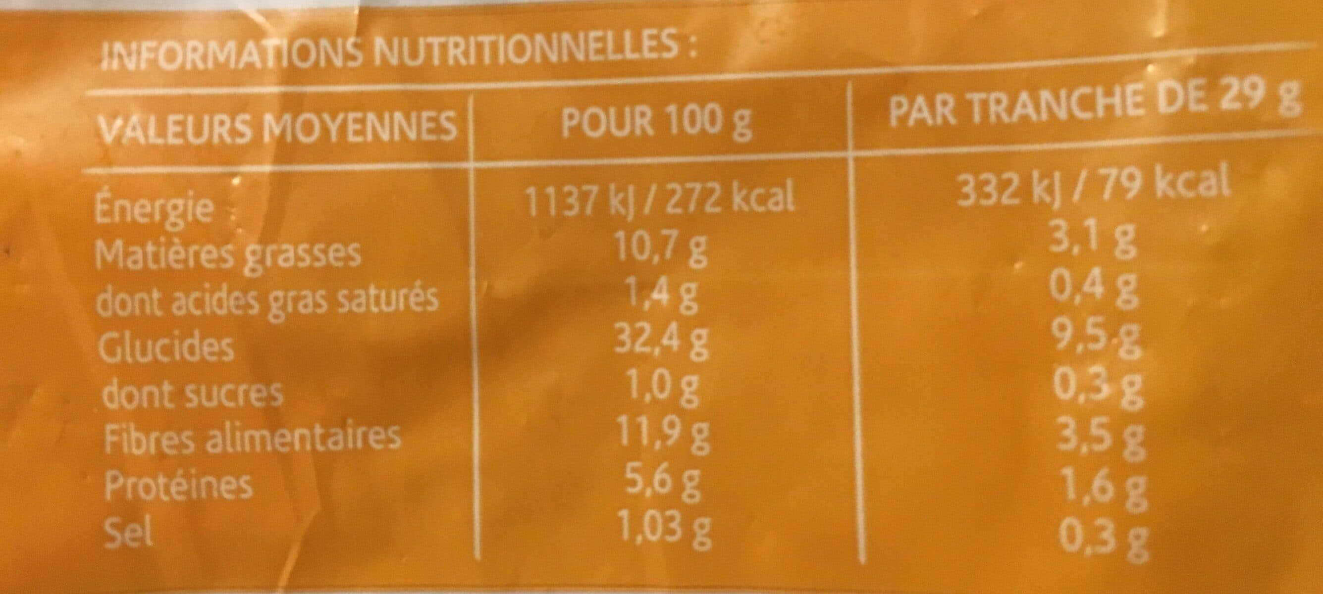 Open Food Facts Pain aux cereals moelleux packshot
