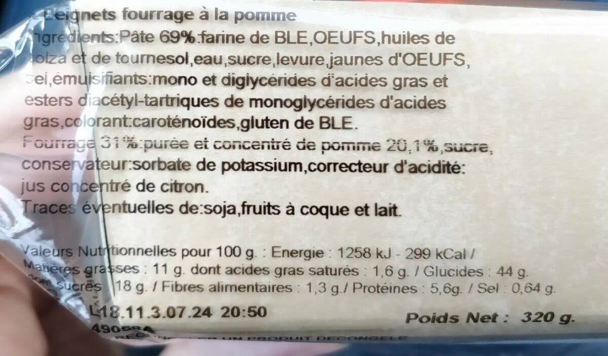 Carrefour Beignet Pommes x 4 packshot