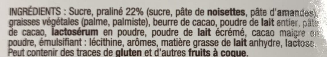 Open Food Facts Oeuf pralinés lait packshot