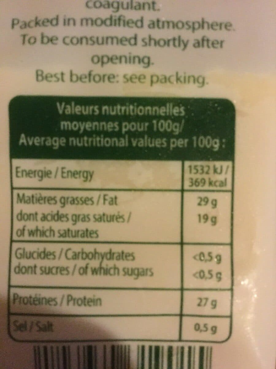Open Food Facts Emmental Français packshot