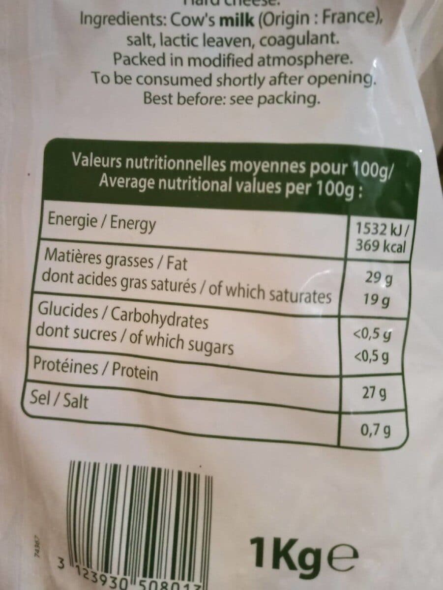 Reybier Emmental Râpé Fondant packshot
