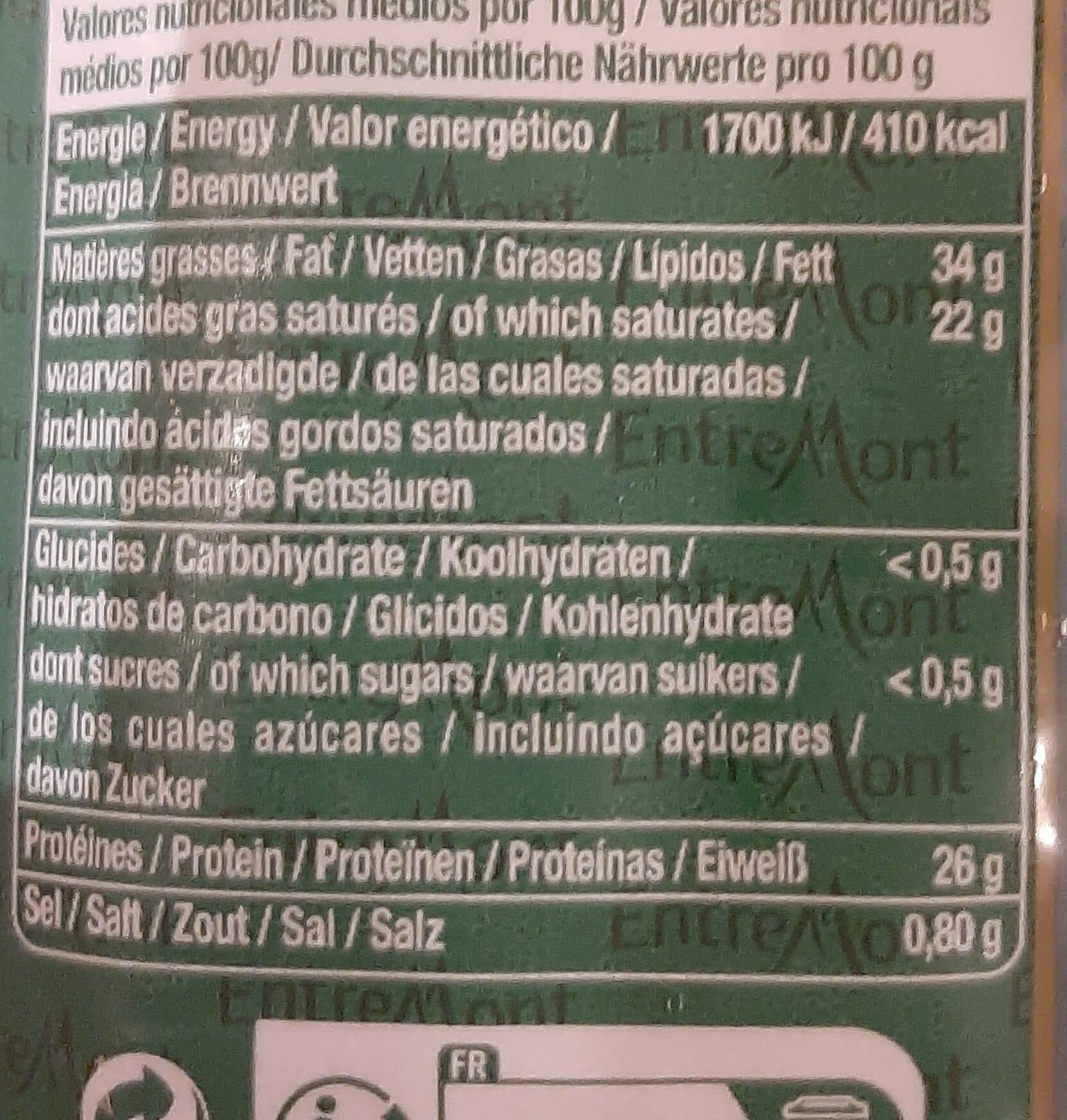 Entremont Comté packshot