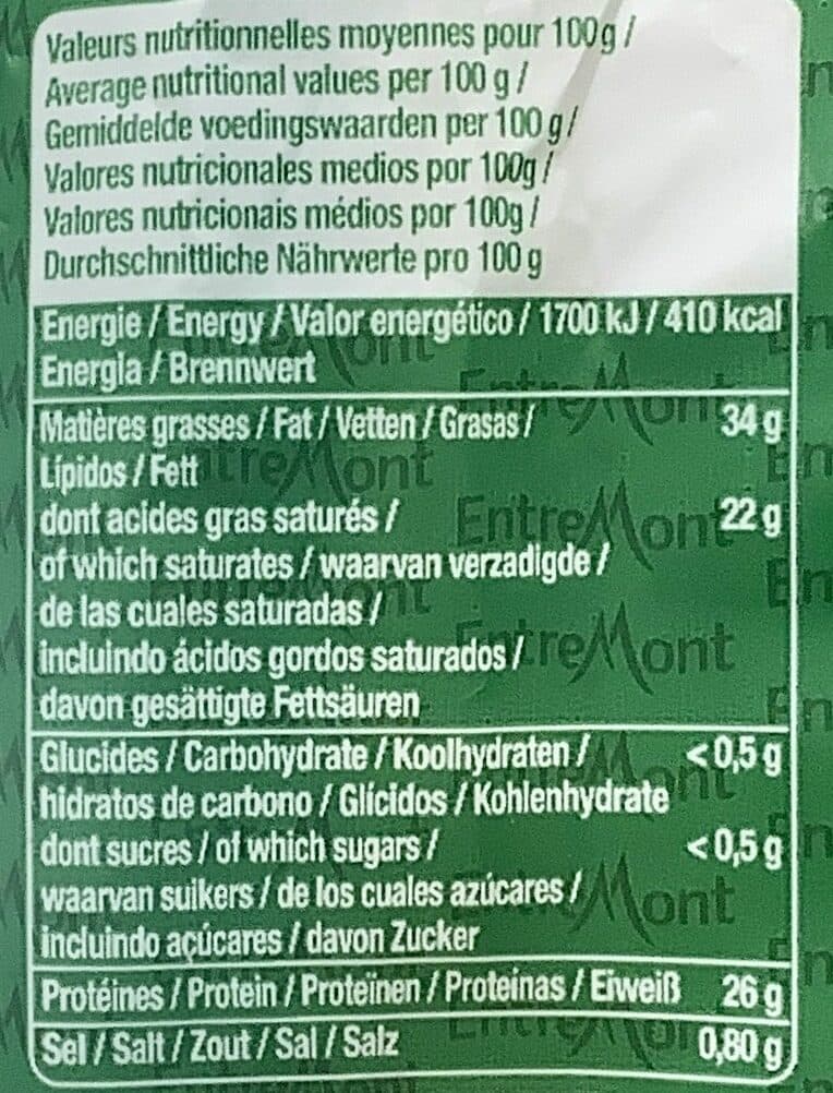 EntreMont Comté packshot