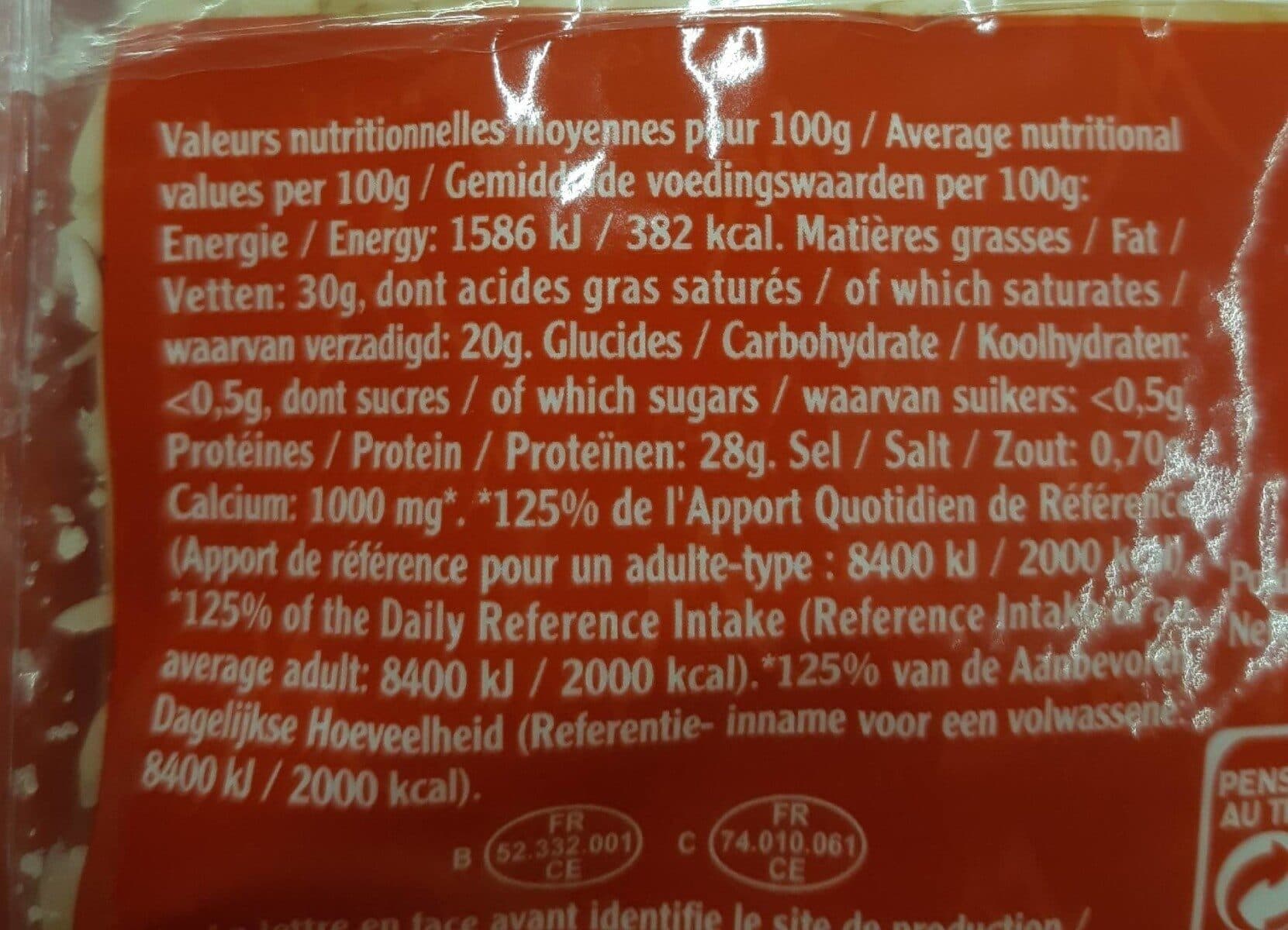 Entremont Emmental râpé extra-fin packshot