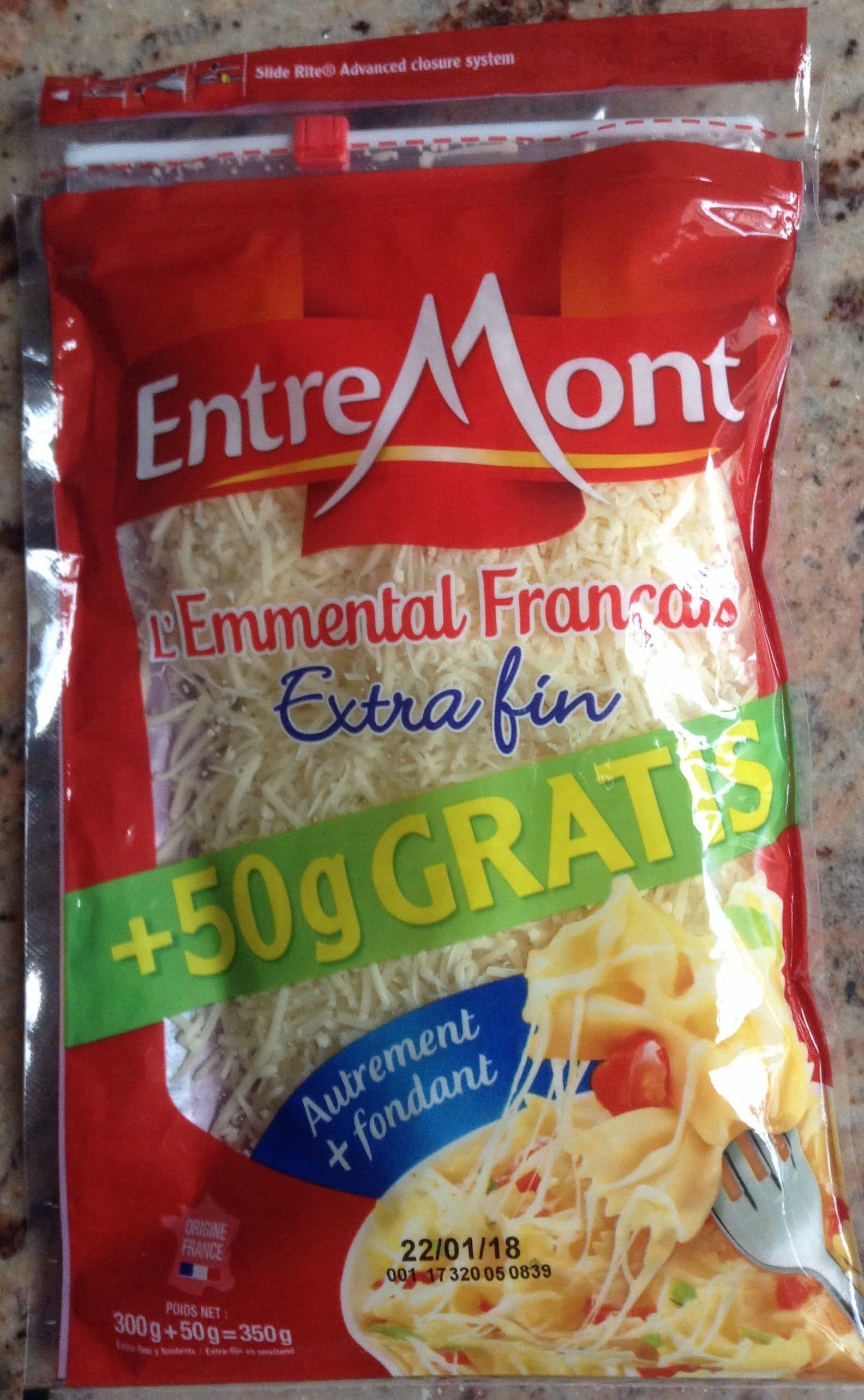 Entremont L'emmental français packshot