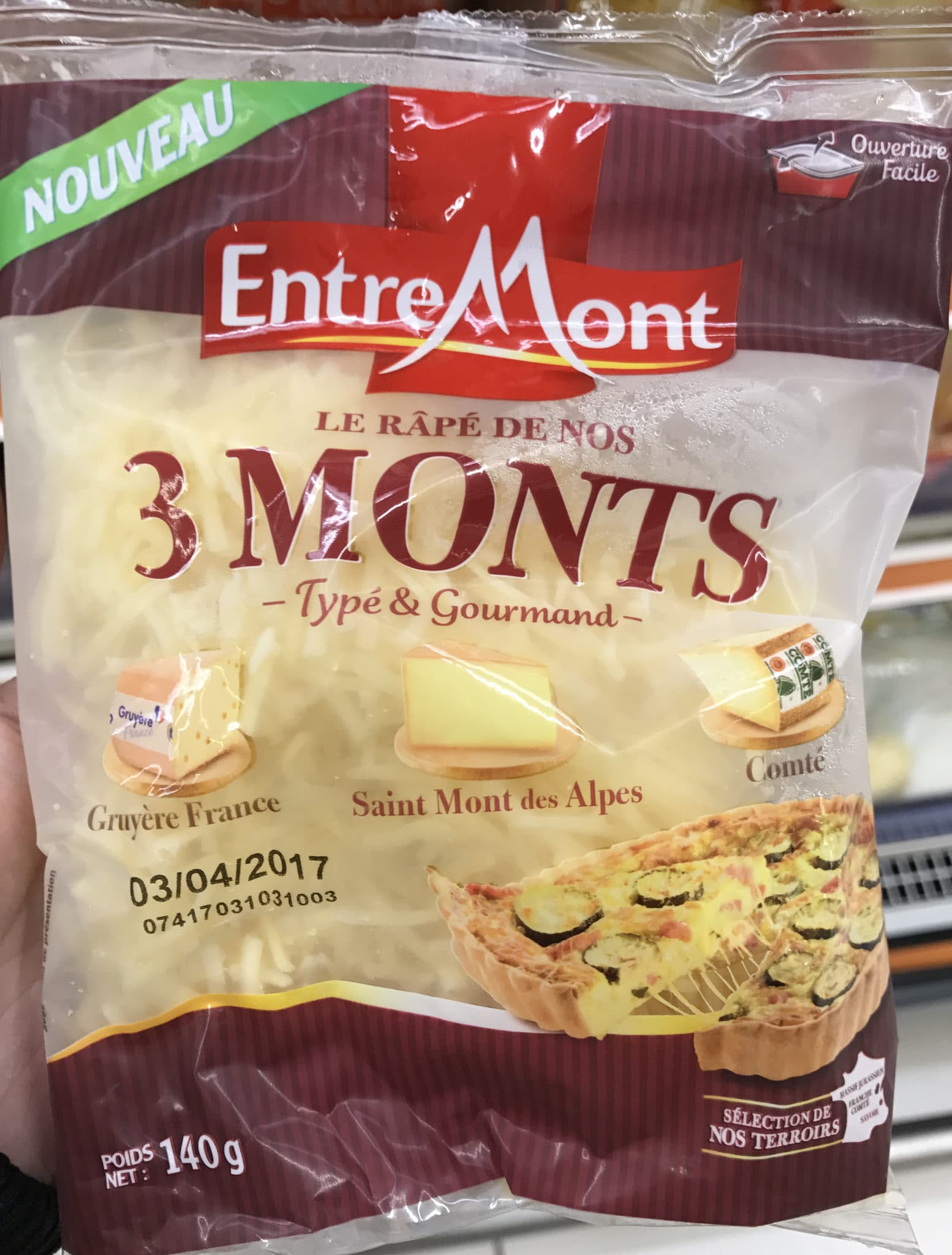 Entremont Le râpé de nos 3 Monts packshot