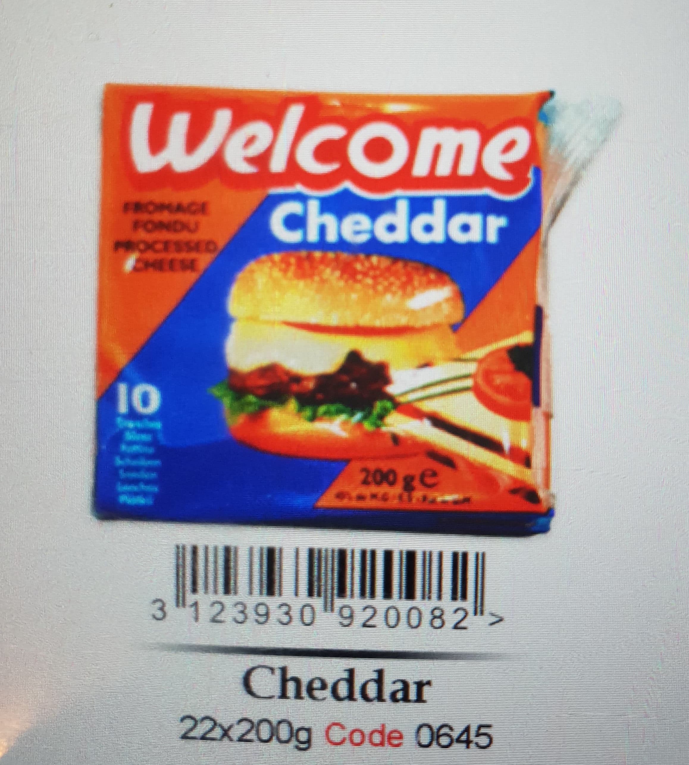 Welcome Welcome Queso Cheddar Lonjas X packshot