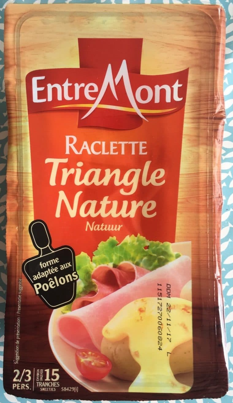 EntreMont Fromage à raclette triangle nature packshot