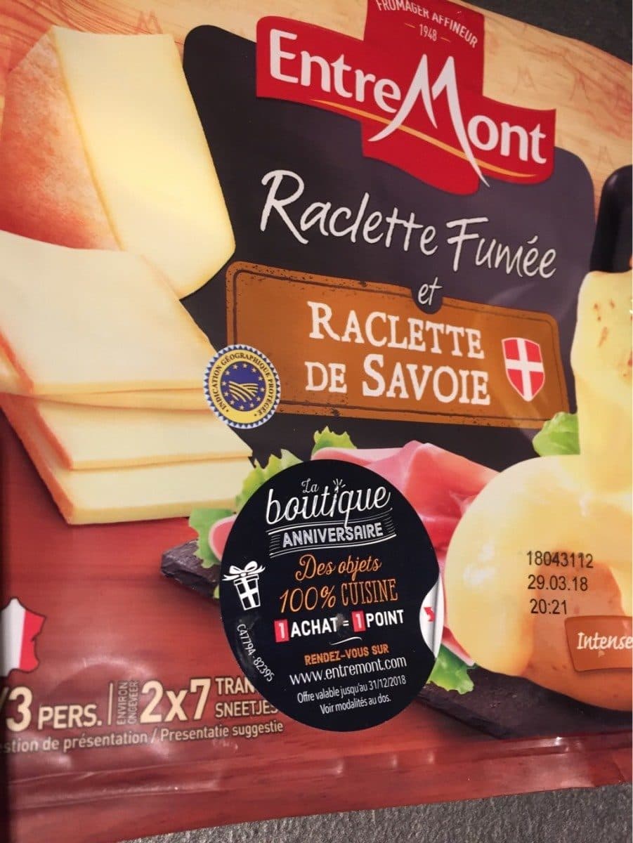 EntreMont Raclette fumée packshot