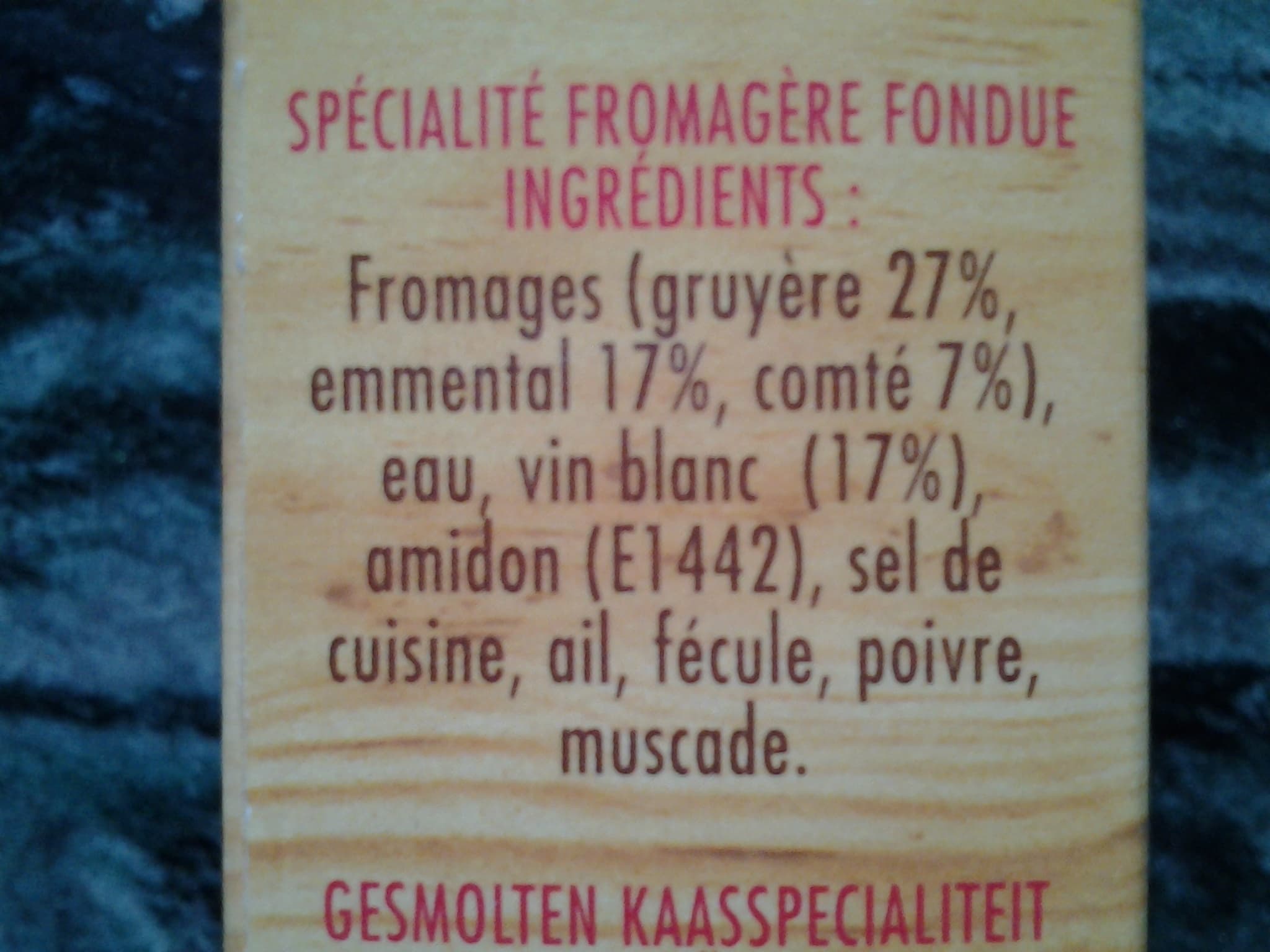 EntreMont Saveur d'Antan Fondue Savoyarde packshot