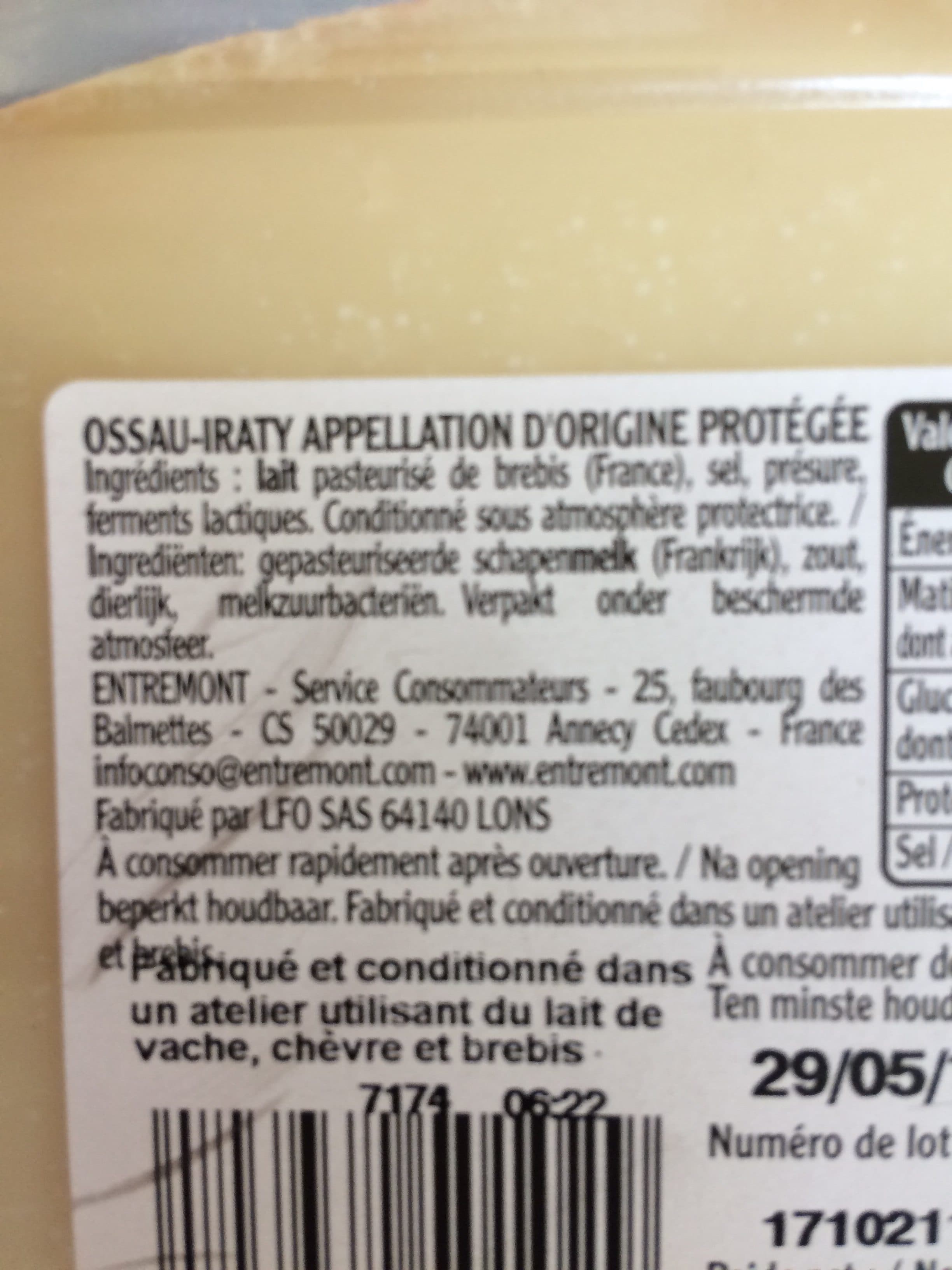 Entremont Ossau Iraty packshot