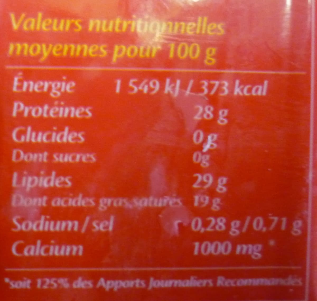 Meule d'Or Emmental français (29 % MG) packshot