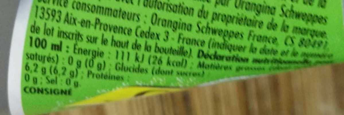Schweppes Boisson gazeuse lemon packshot