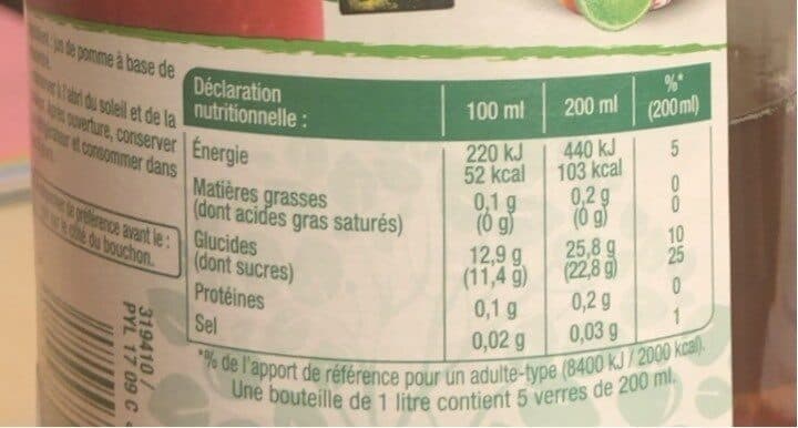 Pampryl Jus de pomme packshot