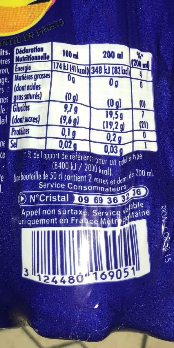 Orangina PET 4X50CL ORANGINA STANDARD packshot