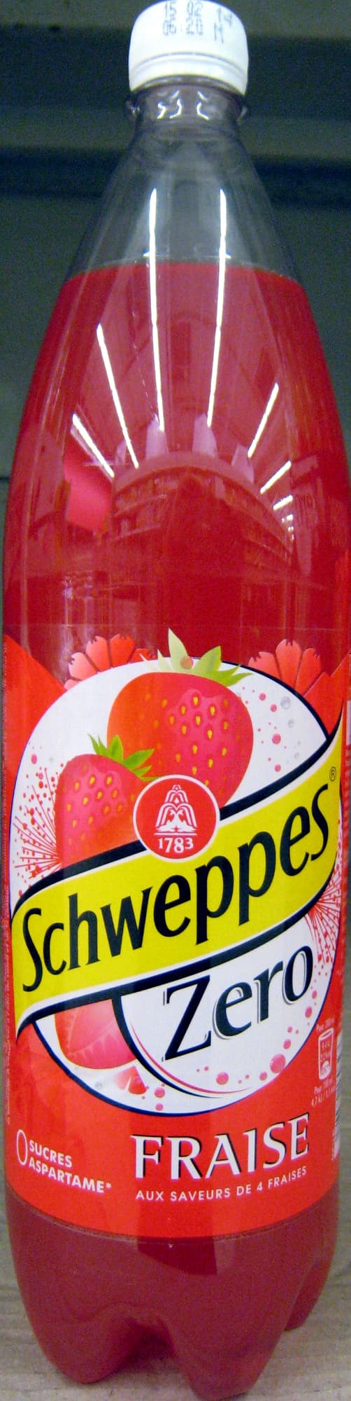 Orangina Schweppes Zero Fraise packshot