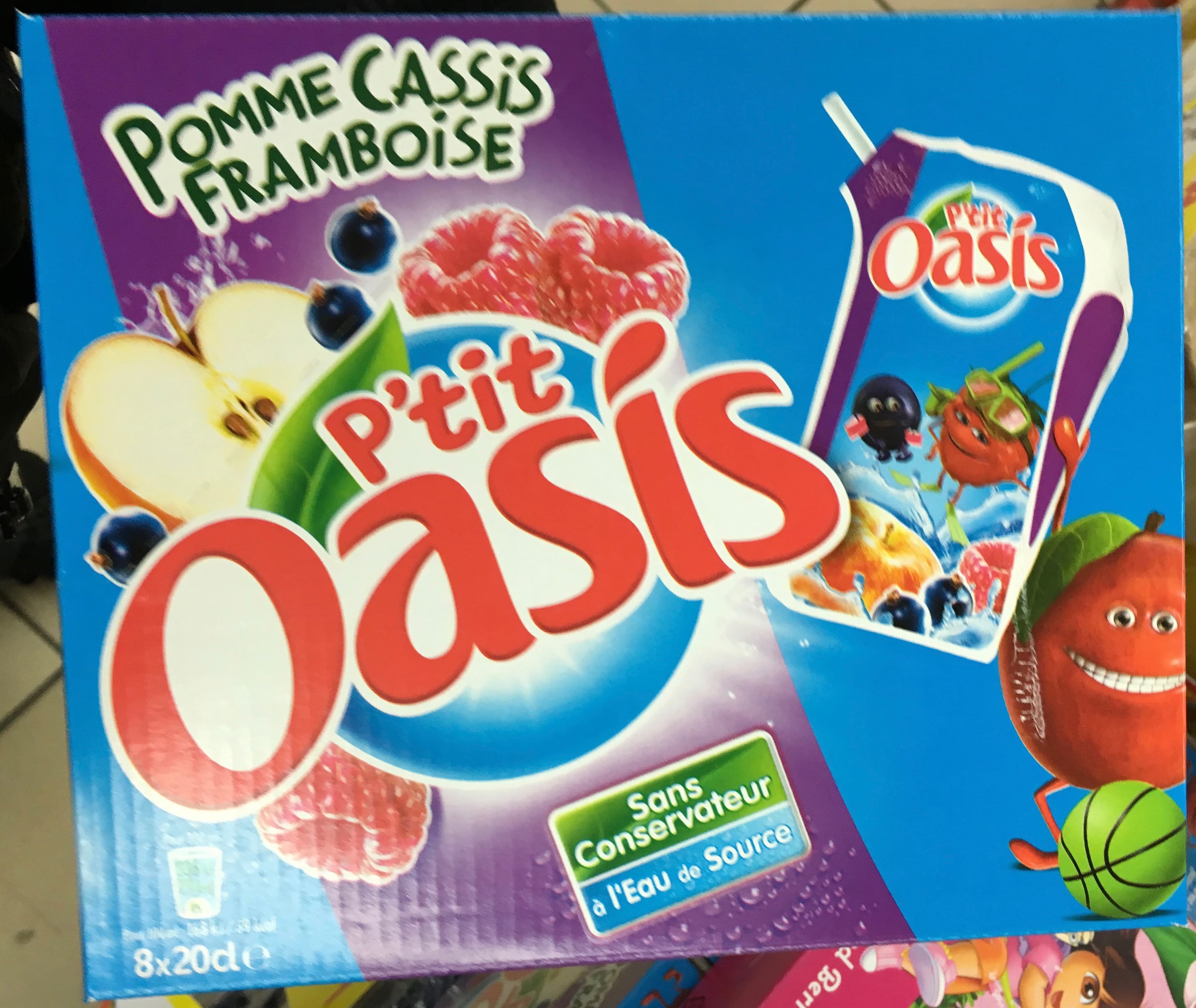 Oasis P'tit Oasis Pomme Cassis Framboise packshot