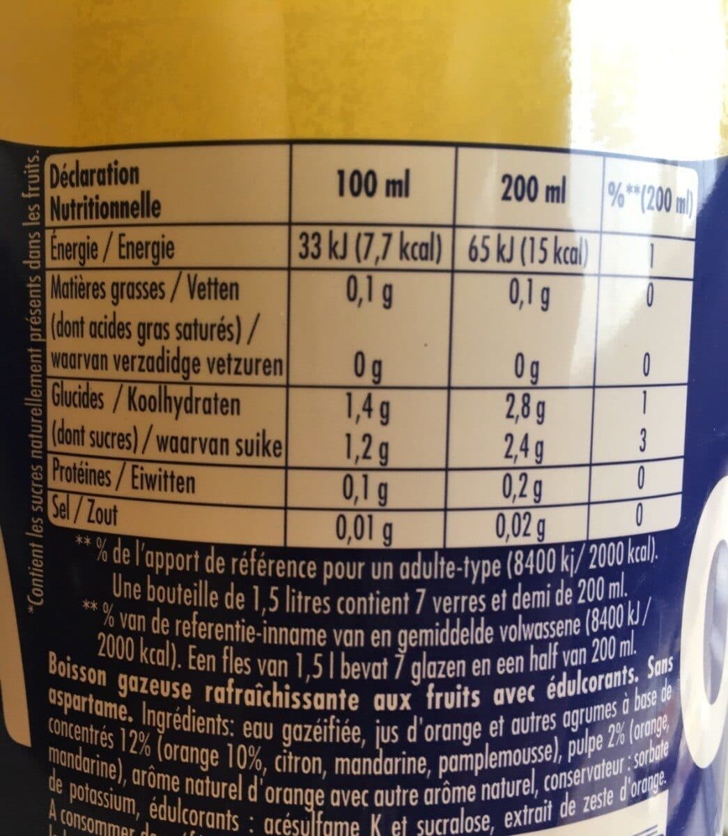 Orangina Orangina zéro packshot