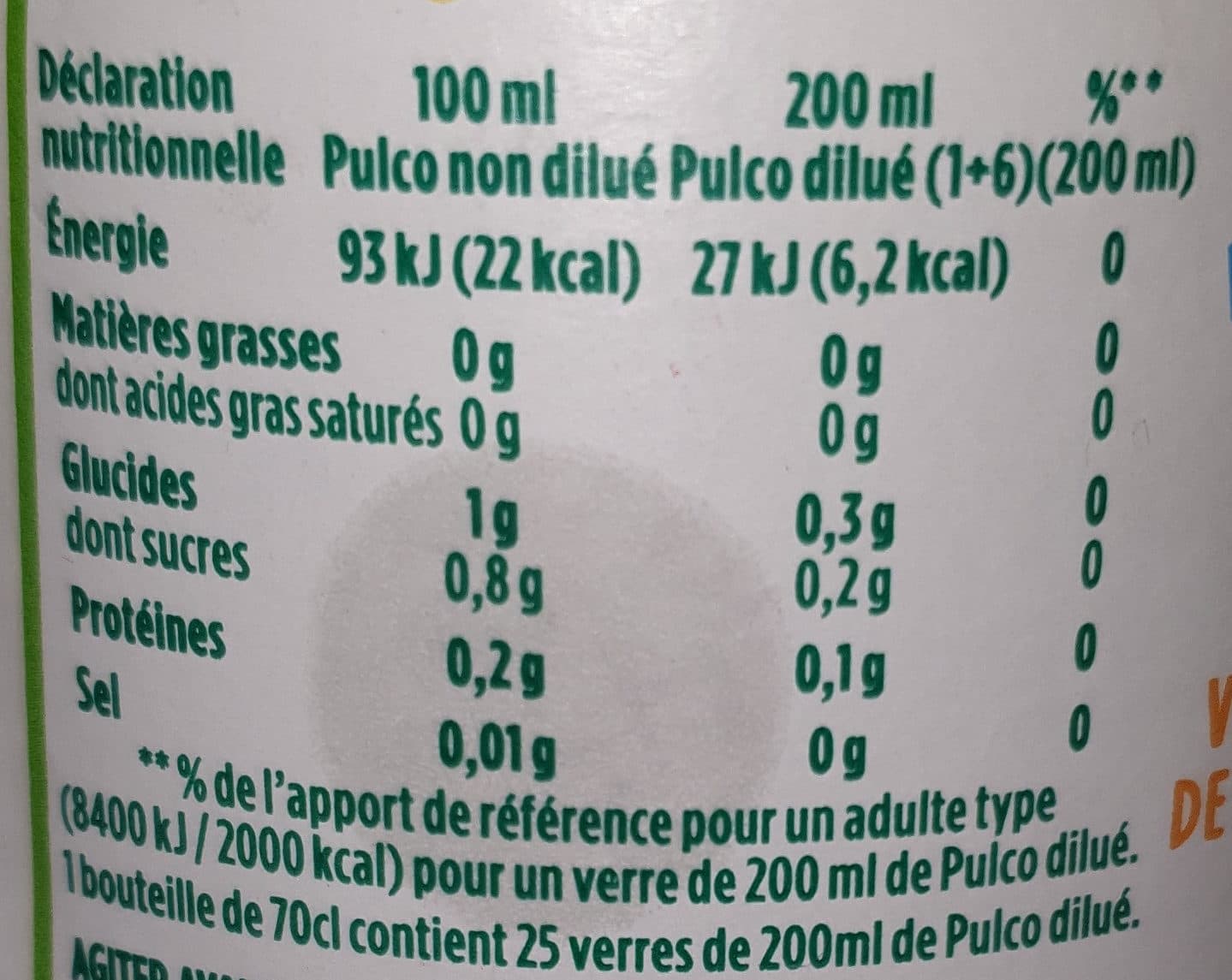 Pulco BLE 70CL PULCO CITRON VERT packshot