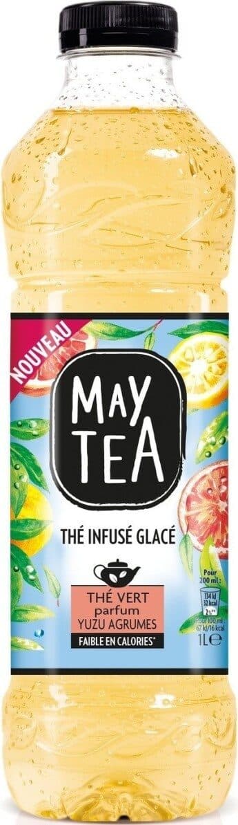 May tea Thé vert infusé glacé parfum yuzu agrumes packshot