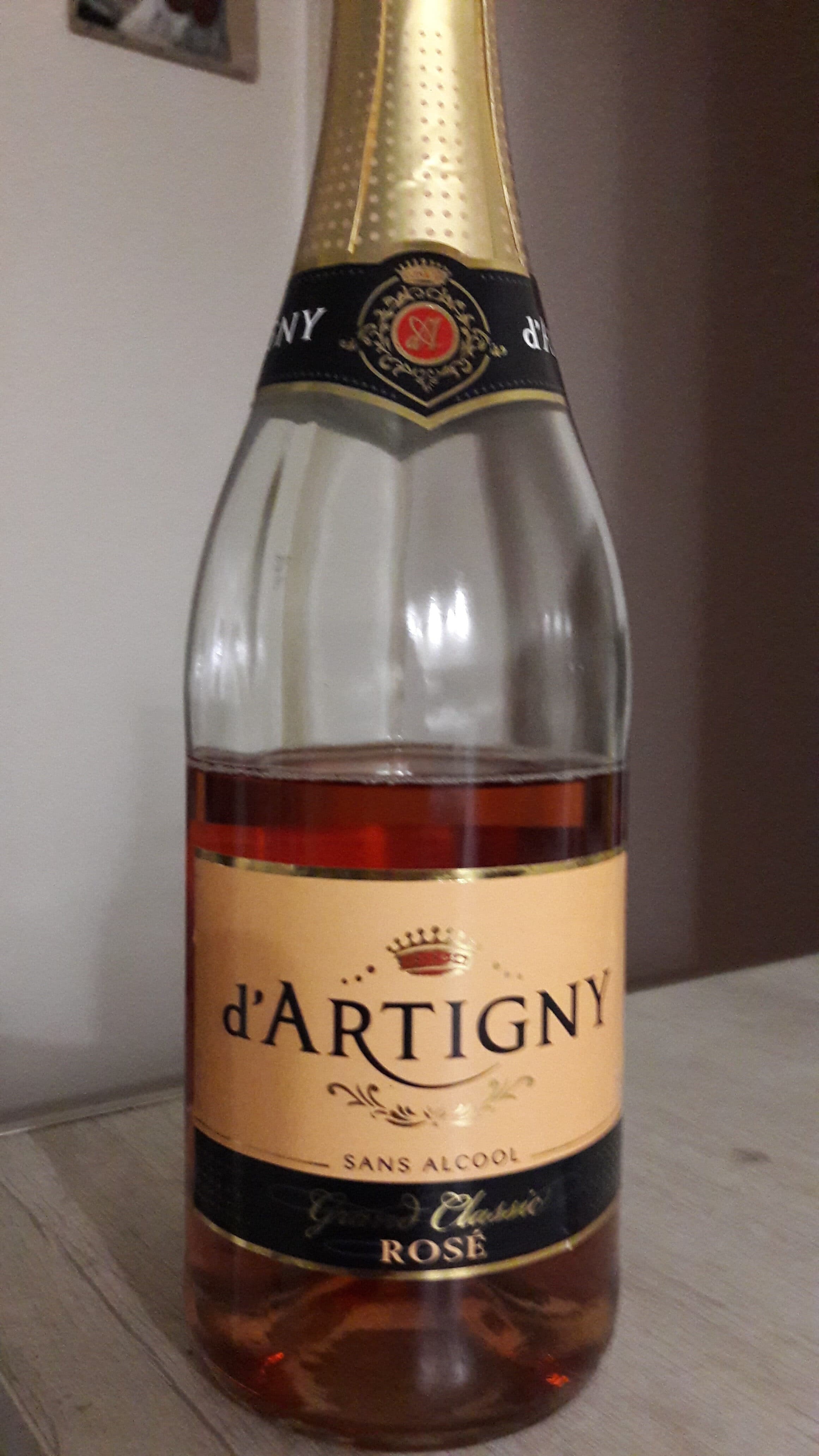 D'Artigny Boisson sans alcool rosé packshot