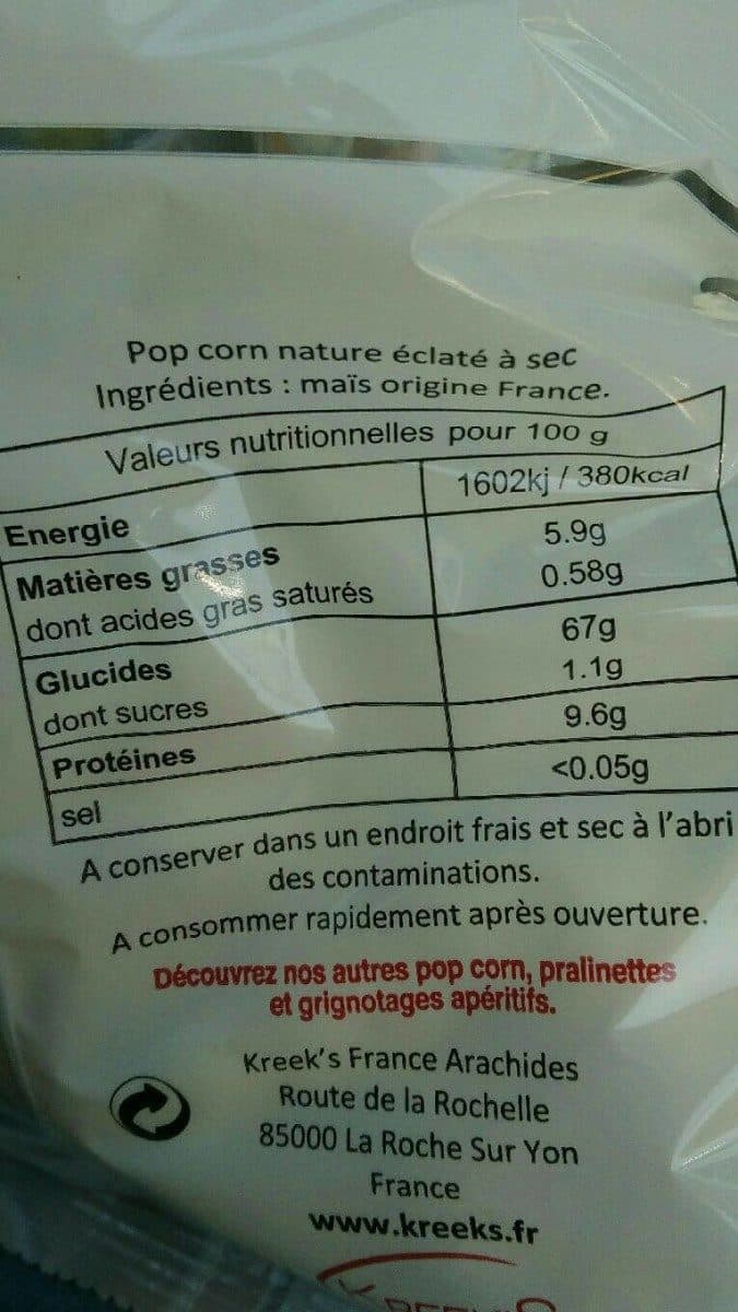 Open Food Facts Pop corn nature packshot
