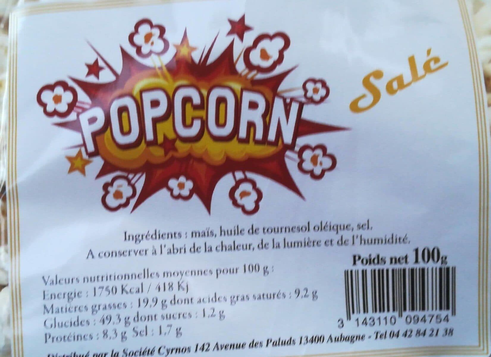 Open Food Facts Popcorn salé packshot