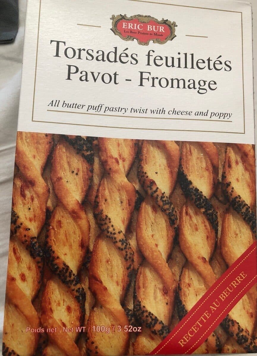 Éric Bur Torsades feuilletés pavot fromage packshot