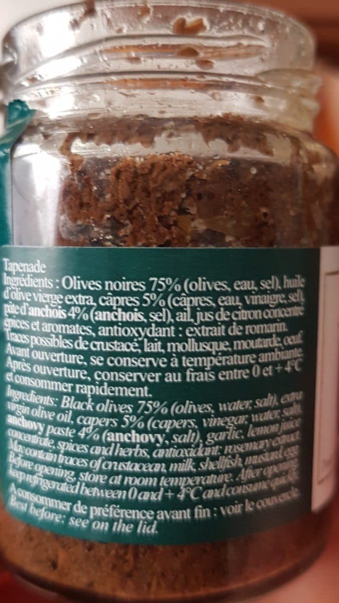 Euromadi iberica s a Tapenade d'olives noires ERIC BUR packshot