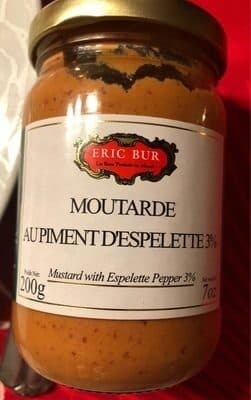 Eric Bur Moutarde au piment d’espelette 3% packshot