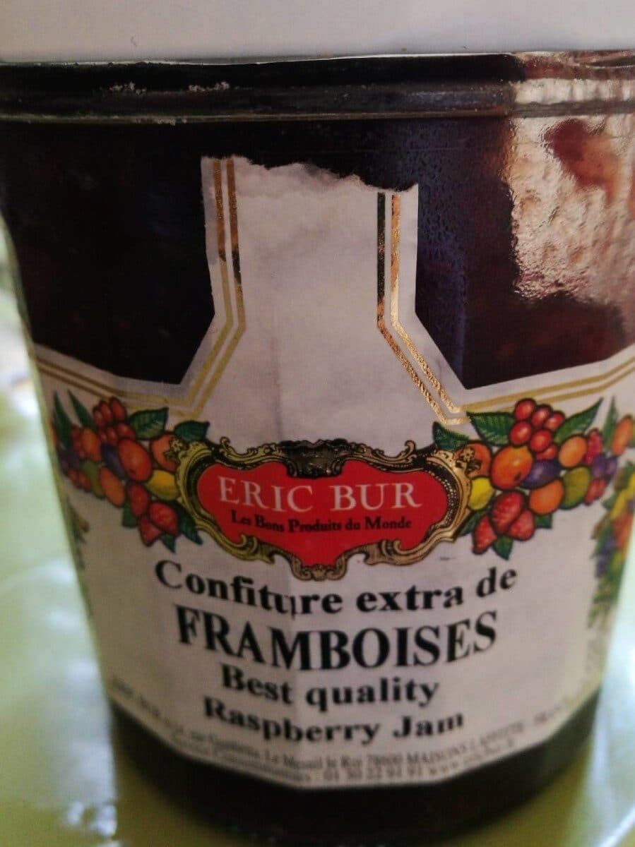 Éric Bur Confiture extra de framboises packshot