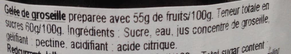 Eric Bur Gelée extra de groseille packshot