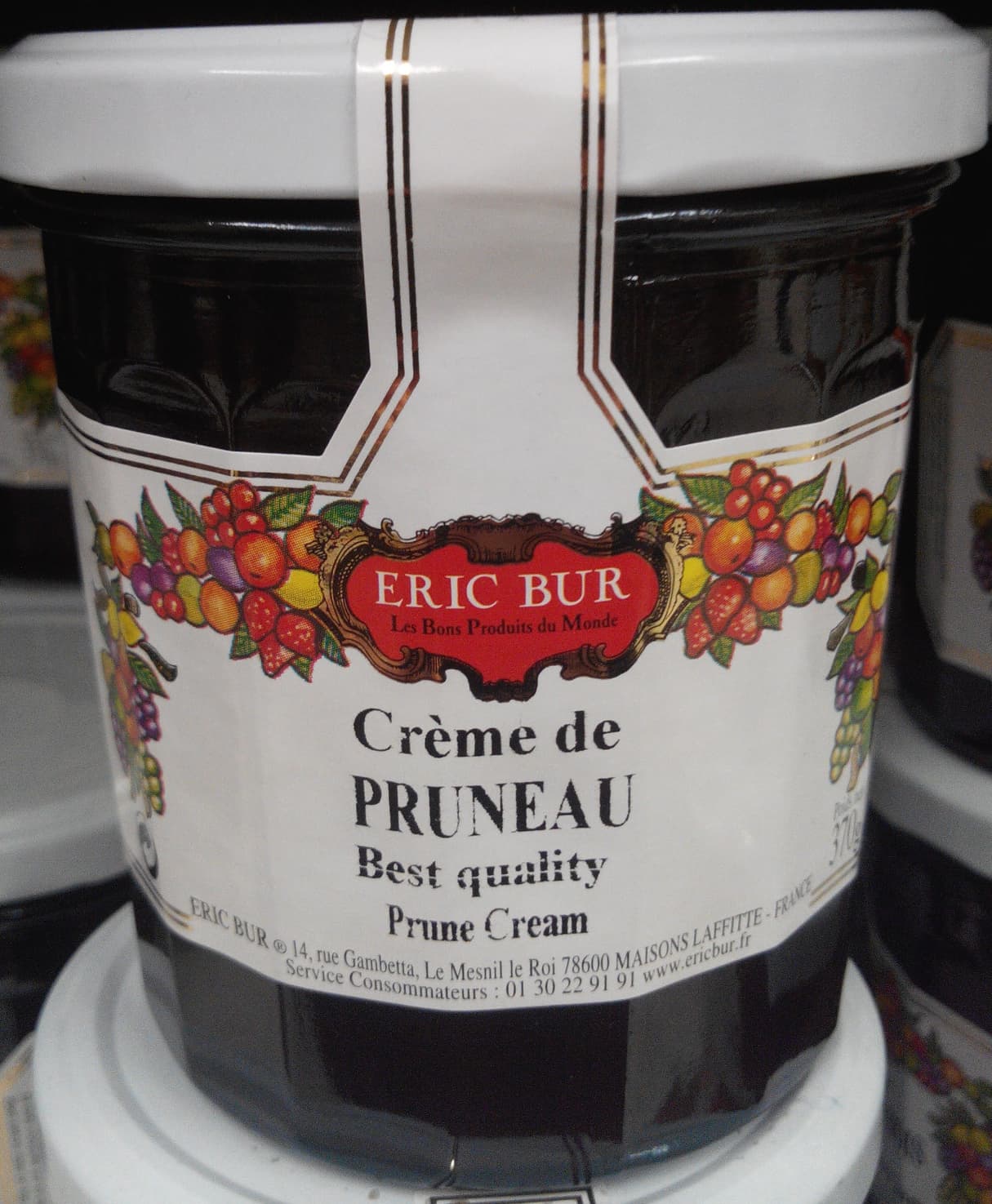 Eric Bur Crème de pruneau packshot