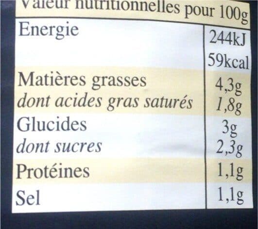 Open Food Facts Choucroute Au Champagne packshot