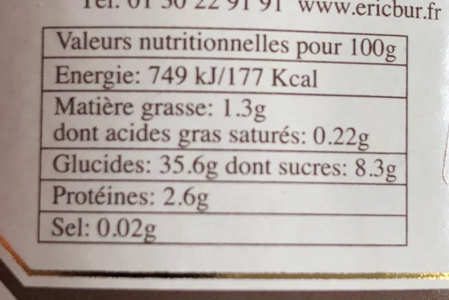 Eric bur Marrons à L'étouffée packshot