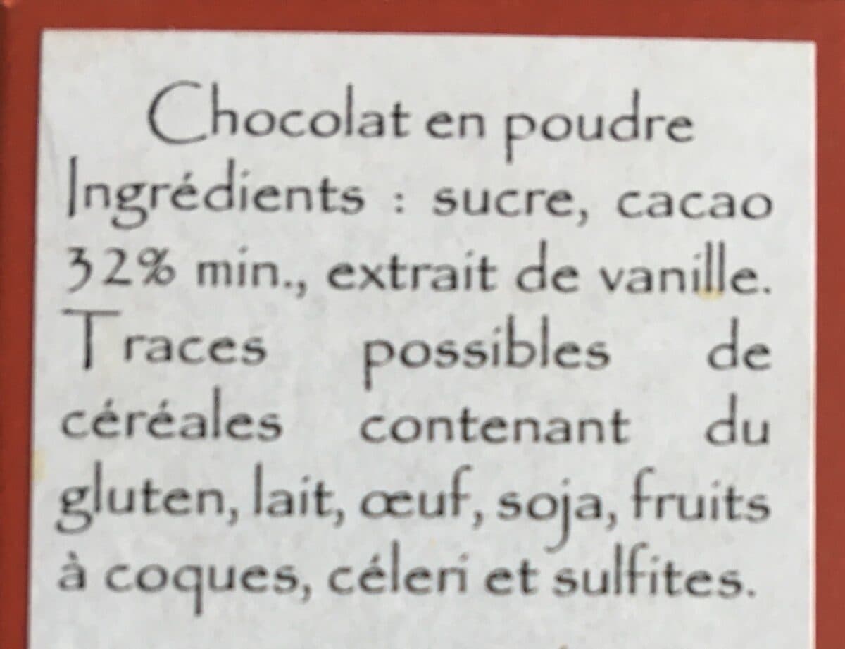 Éric Bur Chocolat en poudre packshot