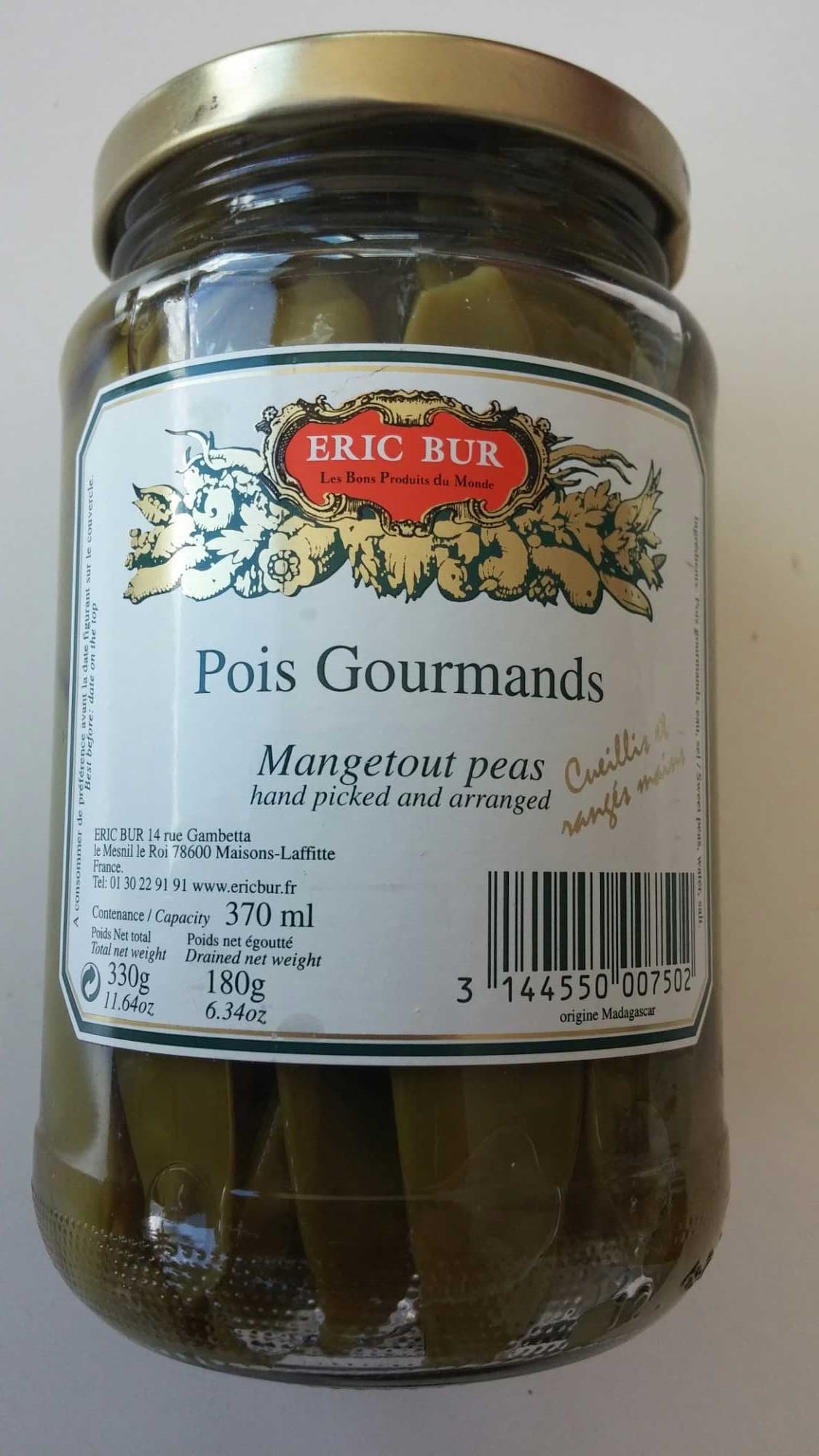 Eric Bur Pois Gourmands packshot