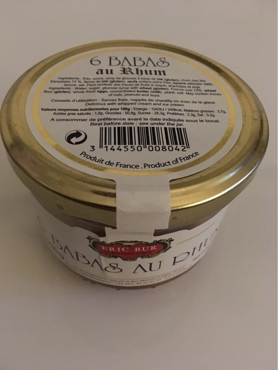 Éric Bur 6 Baba au rhum packshot