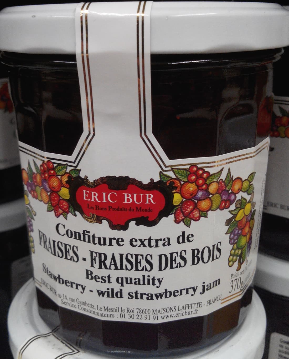 Eric Bur Confiture extra de Fraises - Fraises des Bois packshot