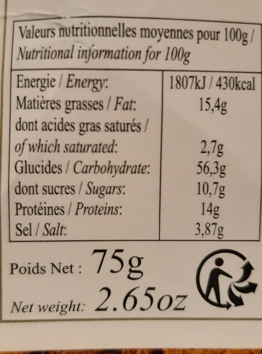 Éric Bur Mini Croquants amandes, tomates et piment d'Espelette AOP packshot