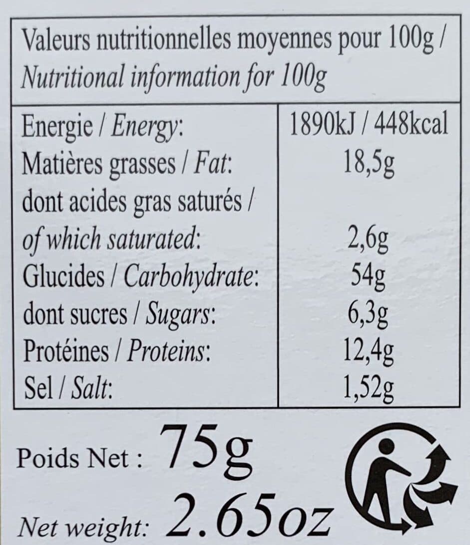 Éric Bur Mini croquants aux amandes et olives noires packshot
