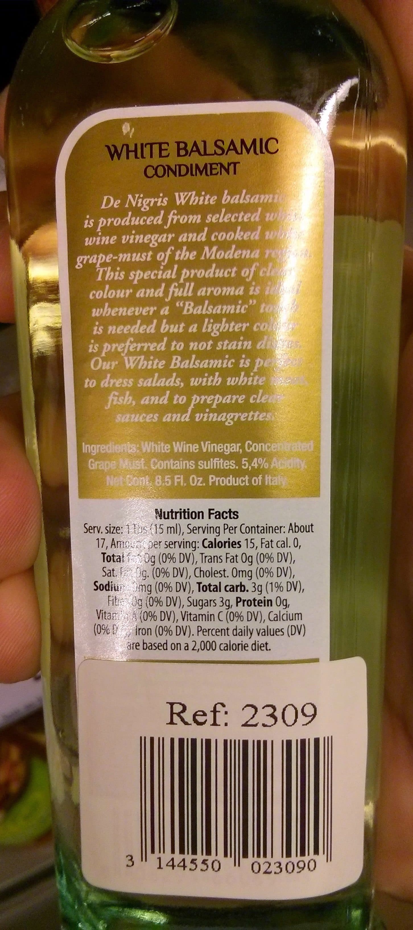 Open Food Facts White Balsamic Condiment packshot
