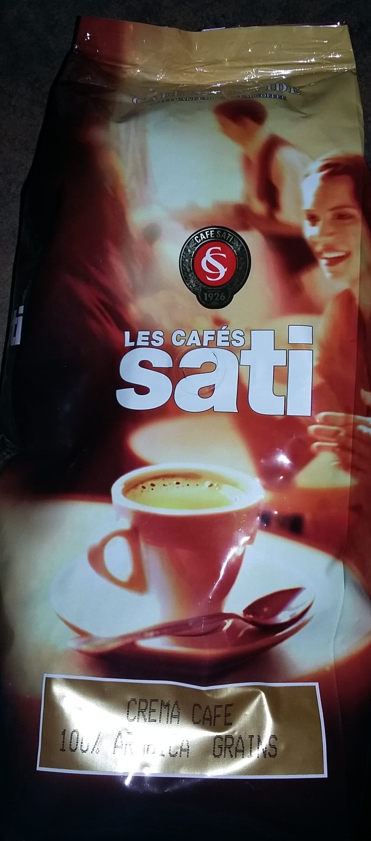 Sati Crema café - 100% Arabica Grains packshot