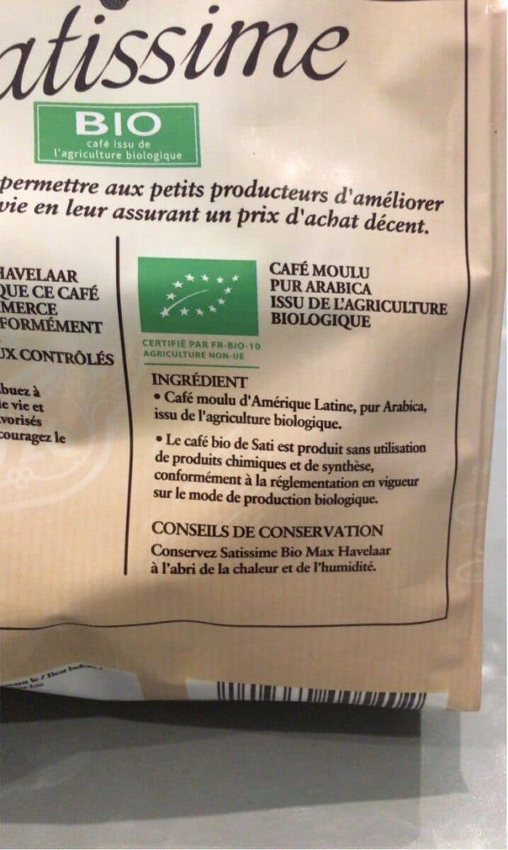 Sati Cafe bio en dosettes Satissime SATI, 36 unites packshot